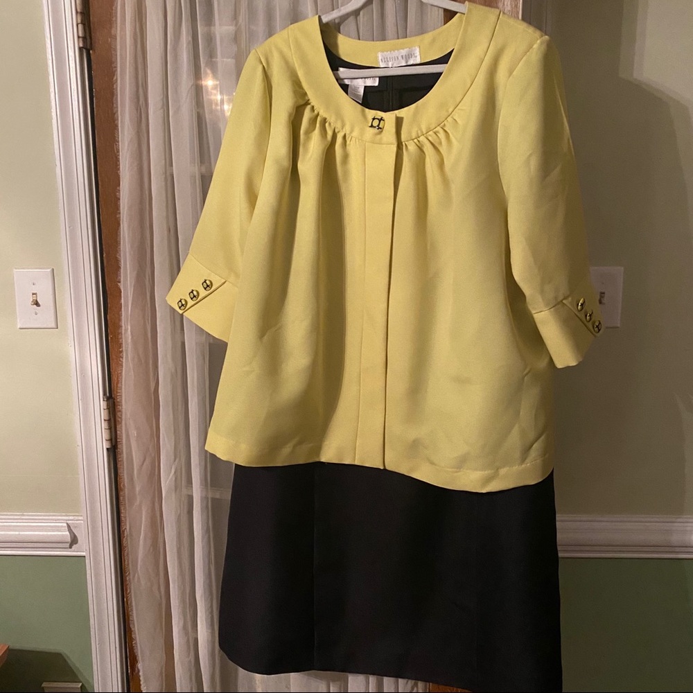 2pc Plus Size Dress & Jacket